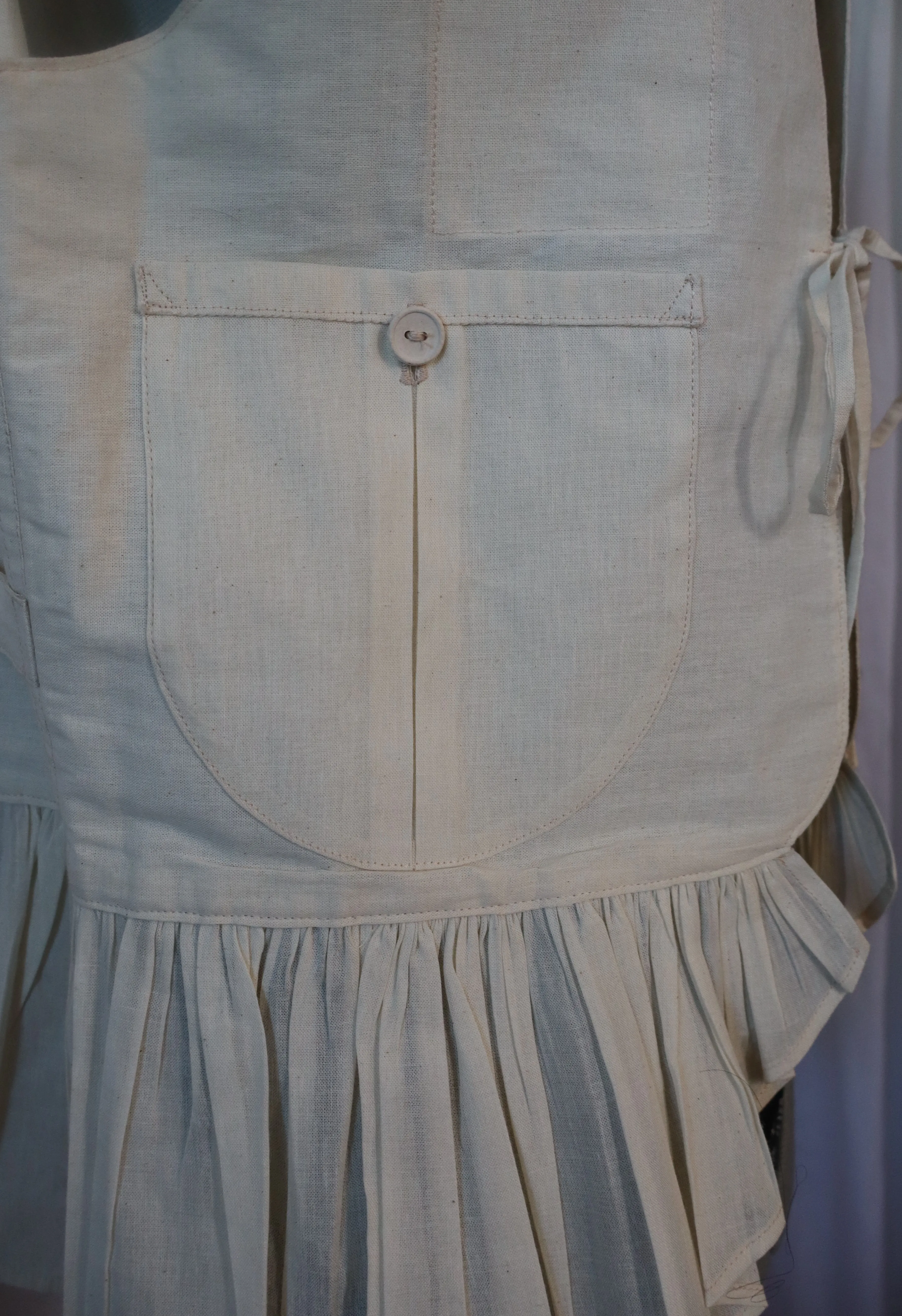 Close-up of a pocket on Cleopatra's Chore Coat