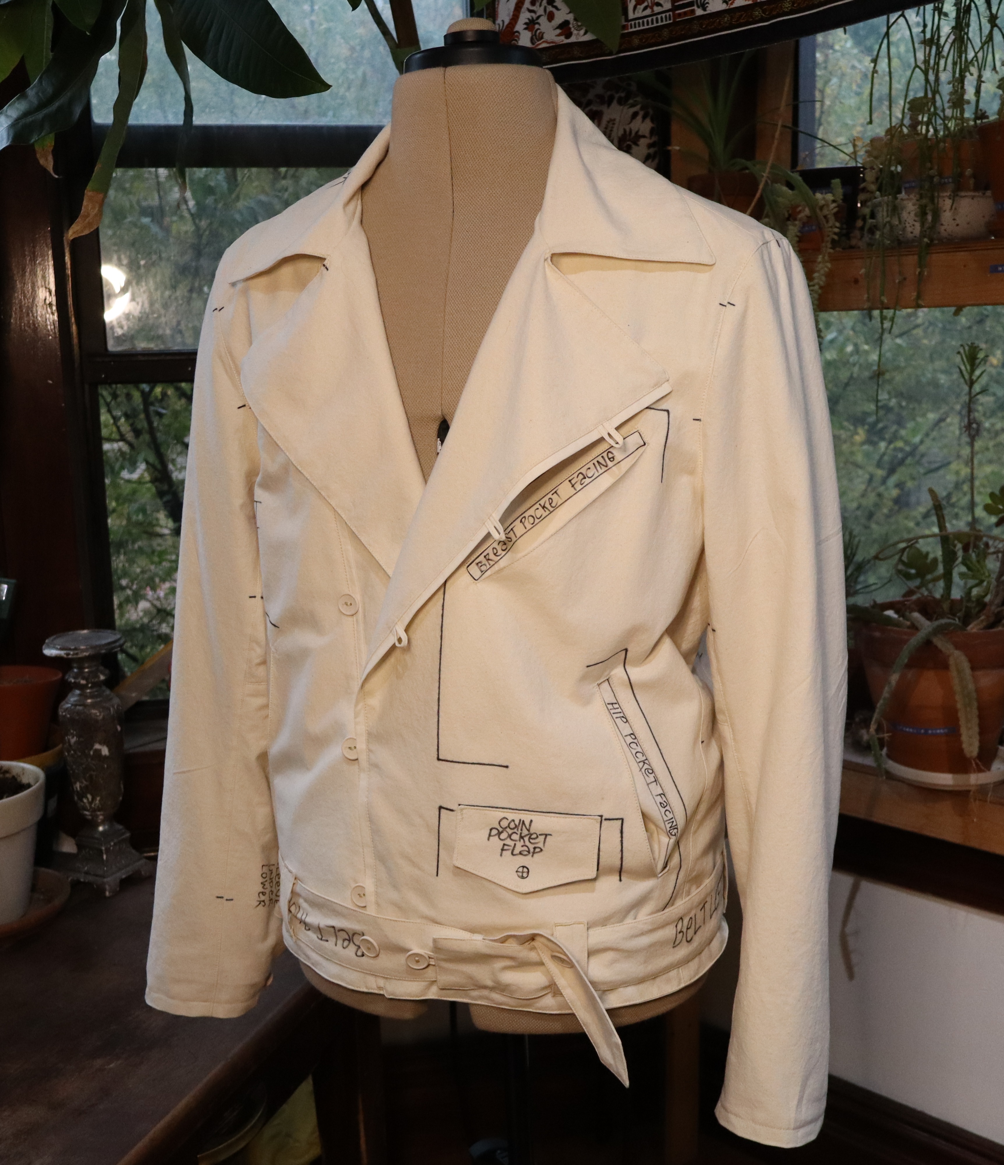 Front of the Moto Jacket Pattern Jacket